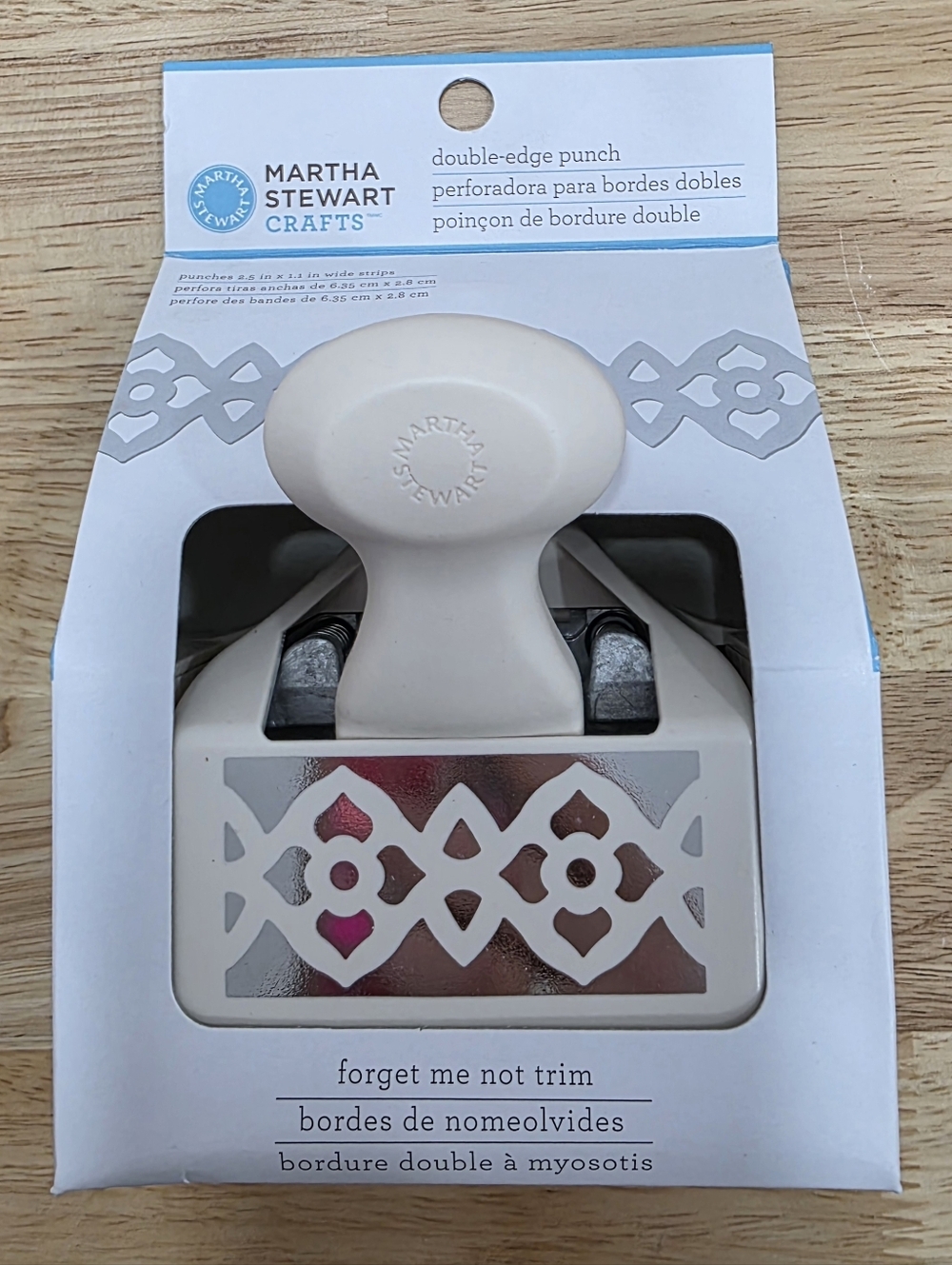 Martha Stewart Crafts "Forget Me Not Trim" Double-Edge Punch - NIB